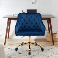 Fauteuil de relaxation ergonomique hauteur réglable, élégante et confortable, Bleu(m-1)
