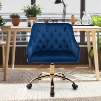 Fauteuil de relaxation ergonomique hauteur réglable, élégante et confortable, Bleu(m-6)