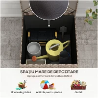 Outsunny Cutie de Depozitare de Exterior cu Captuseala Interioara(m-4)