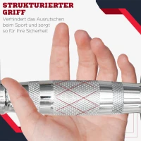 HOMCOM Kurzhantel, 2er-Set, glatte Oberfläche, gerändelter Griff, kompakte Form, Eisen, 2 x 5 kg, 22,5 x 8 x 8cm(m-5)