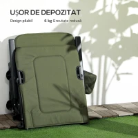 Outsunny Scaun de Pescuit Rabatabil – Ideal pentru Camping sau Excursii(m-7)