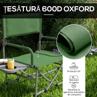 Outsunny Scaun de Regizor, Scaun de Camping Pliabil pentru Adulti(m-6)