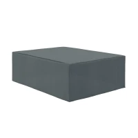 Outsunny 600D Oxford Patio Garden Furniture Dining Table Chair Set Cover - Waterproof and Anti-UV Water Protector, 275L x 205W x 90H cm, Grey(m-1)