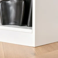 HOMCOM Bibliotecă Raft cu 8 Compartimente, Bibliotecă Modernă pentru Camera de Zi, Dormitor, Birou, 97.5x30x100 cm, Alb(m-8)