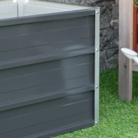 Outsunny podwyższona grządka, 125 cm x 47 cm x 40 cm(m-8)