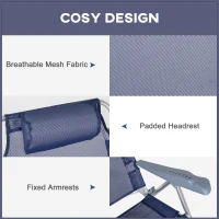 Set of 2 scaune portabile de pescuit Outsunny , Scaune de camping(m-6)