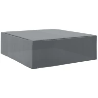 Outsunny 600D Oxford Patio Corner Set Cover - Outdoor Garden Rattan Furniture Protection Cover, Waterproof and Anti-UV, Dark Grey, 225L x 210W x 70Hcm(m-1)