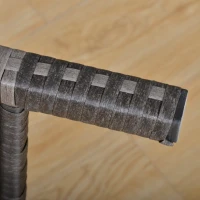 Outsunny 6 Pieces Patio wicker Sofa Set Rattan Chair Furniture w/ Glass & Cushioned(m-10)