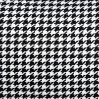 HOMCOM Fotel w stylu retro, fotel akcentowy, haftowany wzór koguta, elementy drewniane, rdzeń sprężynowy, czarny + biały(m-7)