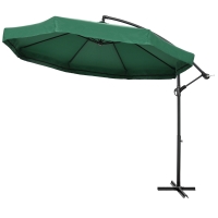 Umbrelă de Soare cu Plasă de Țânțari, 295x295x240 cm, Verde