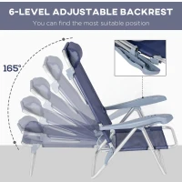 Set of 2 scaune portabile de pescuit Outsunny , Scaune de camping(m-5)