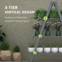 Suport de plante din lemn Outsunny , suport pentru ghivece(m-4)