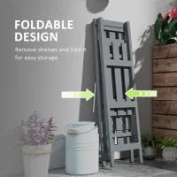 Suport de plante din lemn Outsunny , suport pentru ghivece(m-5)