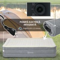 Outsunny Saltea cu aer individual cu pompă încorporată(m-5)