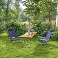 Set of 2 scaune portabile de pescuit Outsunny , Scaune de camping(m-8)