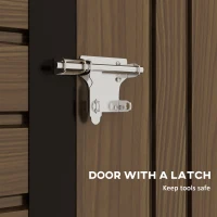 Outsunny sopron Metalic de Depozitare pentru Gradina, 6.2 x 4.3 ft(m-5)