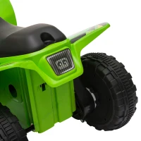 Homcom ATV Electric pentru Copii – 6V, Verde, Viteza 2,8-4,6 km/h(m-9)