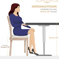 HOMCOM 2-delige set eetkamerstoelen keukenstoelen, vintage design, Weense vlechtwerk-look, natuur + crème(m-7)