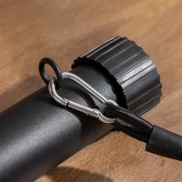 HOMCOM Banco de Pesas Altura Ajustable Banco de Musculación Multifuncional Respaldo Inclinable en 6 Posiciones y 2 Cuerdas para Entrenamiento de Cuerpo Completo en Gimnasio Casa Carga 120 kg Negro(m-8)