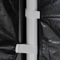 Outsunny Pawilon Namiot Ogrodowy 3 x 3 m Pawilon, odporny na warunki atmosferyczne, składany, 395cm x 295cm x 255 cm, Czarny(m-8)