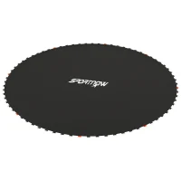 SPORTNOW Tapete de Substituição para Trampolim Redondo Ø262 cm Tapete para Trampolim de 10 Pés Anti-UV Preto(m-1)