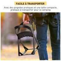 Outsunny Fendeuse à bois manuelle, fendeur de bois de chauffage en acier 24,4L x 20,8l x 37,4H cm(m-6)