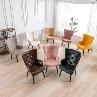 Poltrona Moderna per Soggiorno e Camera da Letto , Teddy bianco(m-10)