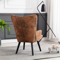 Fauteuil Relax Moderne capitonné pour Salon et Chambre à Coucher , Marron(m-5)
