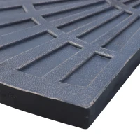 Outsunny Conjunto de 2 Peças de Base para Chapéu de Sol Excéntrico Suporte para Chapéu de Sol Excéntrico para Jardim Pátio 66x47x4,2cm Preto(m-8)