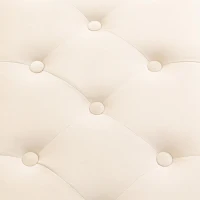 Pouf Contenitore Imbottito, Panca Fine Letto Elegante per Soggiorno e Camera da Letto, Beige(m-7)