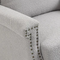 Fauteuil relax inclinable pivotant à 360 degrés pour un confort total dans le Salon, la Chambre à Coucher, le Bureau, Gris(m-10)