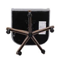 Fauteuil de relaxation Confortable et Design - Pivotant, Moderne pour Salon et Bureau avec Matériaux de Haute Qualité, Gris(m-4)