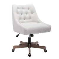 Fauteuil de relaxation Confortable et Design - Pivotant, Moderne pour Salon et Bureau avec Matériaux de Haute Qualité, Beige(m-2)