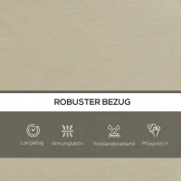 Zestaw poduszek siedziska Outsunny 170 cm do huśtawki Hollywood, beżowy(m-4)