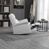 Fauteuil relax inclinable pivotant à 360 degrés pour un confort total dans le Salon, la Chambre à Coucher, le Bureau, Gris(m-8)