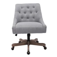 Fauteuil de relaxation Confortable et Design - Pivotant, Moderne pour Salon et Bureau avec Matériaux de Haute Qualité, Gris(m-6)