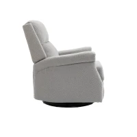 Fauteuil relax inclinable pivotant à 360 degrés pour un confort total dans le Salon, la Chambre à Coucher, le Bureau, Gris(m-4)