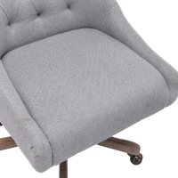 Fauteuil de relaxation Confortable et Design - Pivotant, Moderne pour Salon et Bureau avec Matériaux de Haute Qualité, Gris(m-5)