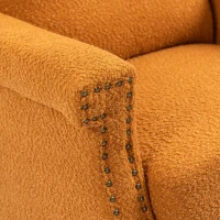 Fauteuil relax inclinable pivotant à 360 degrés pour un confort total dans le Salon, la Chambre à Coucher, le Bureau - Fauteuil Relaxation et Lounge, Orange(m-6)