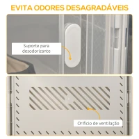 HOMCOM Armário Modular de Plástico Sapateira Modular com 8 Cubos Portas Magnéticas Organizador de Sapatos para Entrada Corredor Dormitório 28x36x21cm Transparente(m-5)