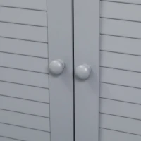 kleankin Móvel para Lavatório Pousar Armário para Casa de Banho com 2 Portas e Prateleira Interior Ajustável 60x30x60cm Branco(m-9)