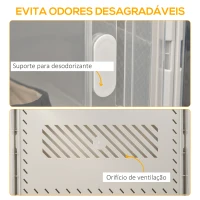 HOMCOM Armário Modular de Plástico Sapateira Modular com 18 Cubos Portas Magnéticas Organizador de Sapatos para Entrada Corredor Dormitório 28x36x21cm Transparente(m-5)