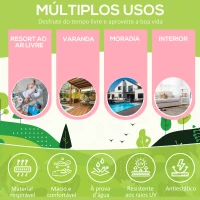 Outsunny Sofá de Vime de 2 Lugares com Mesas Laterais e Apoio para os Pés com Armazenamento Sofá de Jardim com Encosto Inclinável e Almofadas com Capas Removíveis 130x72x96cm Marrom e Bege(m-4)