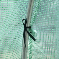 Outsunny 3L x 2W x 2Hm Greenhouse - Walk-in Polytunnel for Outdoor Garden, Flower, and Vegetable Planting with 25mm Diameter Galvanised Steel Frame and Zipped Door(m-10)