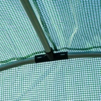 Outsunny 3L x 2W x 2Hm Greenhouse - Walk-in Polytunnel for Outdoor Garden, Flower, and Vegetable Planting with 25mm Diameter Galvanised Steel Frame and Zipped Door(m-11)