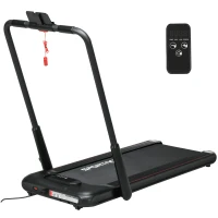 SPORTNOW Passadeira Dobrável 2 em 1 com Velocidade 12km/h Superfície de Corrida 36x105 cm e Controlo Remoto 135x65x105 cm Preto(m-11)