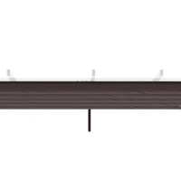 Outsunny Cobertura para Pérgola 2,5x2,55cm Teto de Substituição Retrátil para Pérgola com 10 Orifícios de Drenagem Café(m-7)