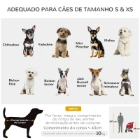 PawHut Carrinho para Animais de Estimação Dobrável Carro para Cães e Gatos com Capô Ajustável Cesta de Armazenamento Cinto de Segurança Tecido Oxford 600D Aço 76,5x52x95cm Vermelho(m-9)