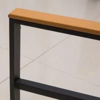 Outsunny Conjunto de Móveis de Vime e 4 Peças com Almofadas Acolchoadas 2 Poltronas 1 Sofá Duplo e Mesa de Centro Preto(m-10)