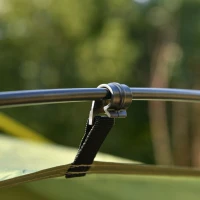 Outsunny Namiot biwakowy, aluminium, włókno szklane, 195 cm x 240 cm x 240 cm(m-8)